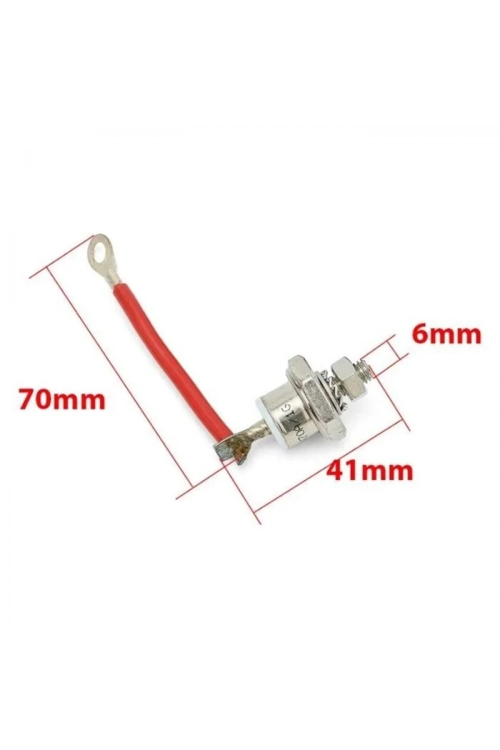 ZX40-12 40A 1200V Kablolu Bakır Metal Vidalı Diyot - Anot