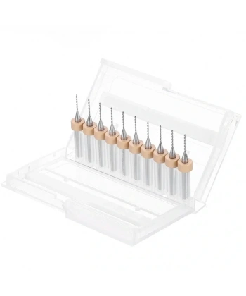 0.8mm PCB Matkap Ucu Seti - 10 Adet (Kutulu)