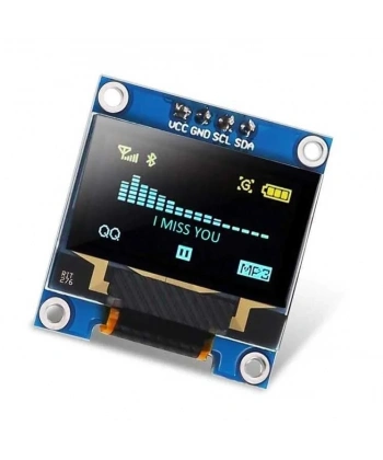 0.96 128x64 Oled Grafik Lcd Ekran - Sarı/Mavi