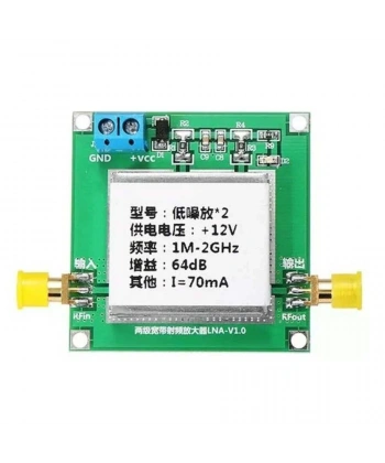 1-2000MHz 64dB LNA RF Geniş Bant Amplifikatör Modülü