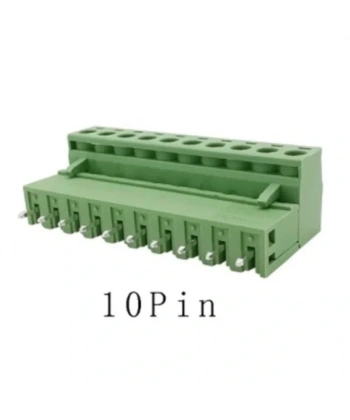 10 Pin 5.08mm Geçmeli 90C Takım Klemens