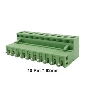 10 Pin 7.62mm Geçmeli 180C Takım Klemens