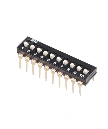 10-Pin Entegre Tip Dip Switch