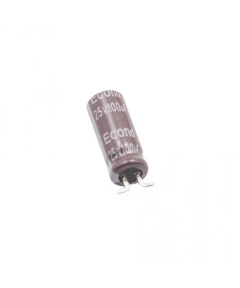 100uF 25V Elektrolitik Kondansatör 5x12mm - Kısa Bacaklı