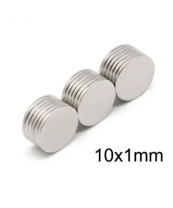 10X1mm Neodyum Güçlü Mıknatıs - Neodim Magnet