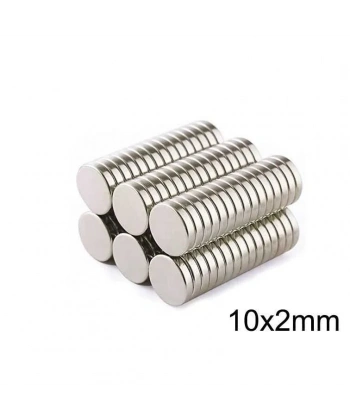 10X2mm Neodyum Güçlü Mıknatıs - Neodim Magnet