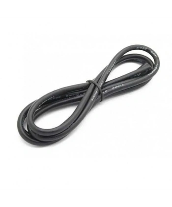12 AWG Silikon Kablo Siyah - 1 Metre