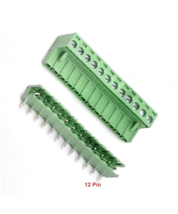 12 Pin 3.81mm Geçmeli 90C Takım Klemens