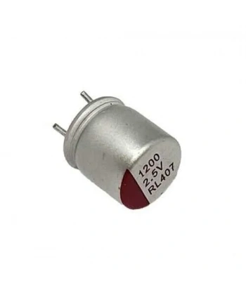 1200uF 2.5V Polimer Alüminyum Elektrolitik Kondansatör 6X8mm - Kısa Bacaklı