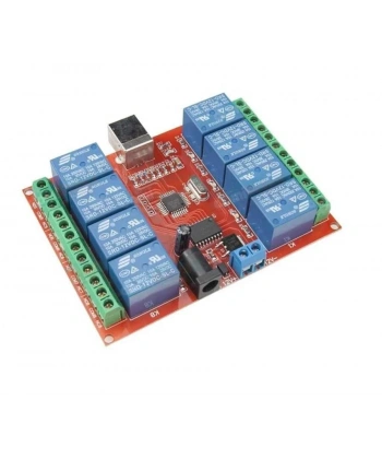12V 8 Kanal USB Röle Kartı