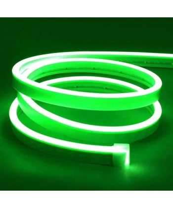 12V Esnek Neon Şerit Led 5 Metre - Yeşil