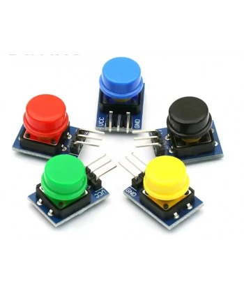 12x12mm Push Buton Switch Modül Siyah Kapak 1 Adet