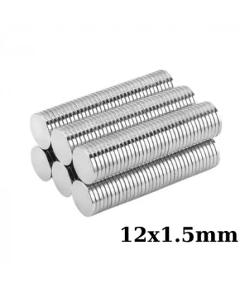 12x1.5mm Neodyum Güçlü Mıknatıs - Neodim Magnet