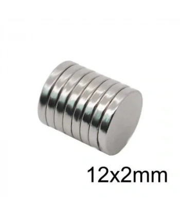 12X2mm Neodyum Güçlü Mıknatıs - Neodim Magnet