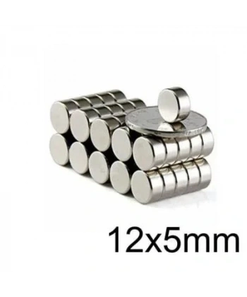 12X5mm Neodyum Güçlü Mıknatıs - Neodim Magnet