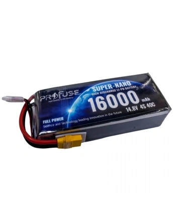 14.8V 4S 16000mAh 40C Lipo Batarya