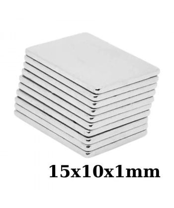 15x10x1mm Neodyum Güçlü Mıknatıs - Neodim Magnet