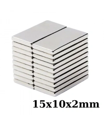 15x10x2mm Neodyum Güçlü Mıknatıs - Neodim Magnet