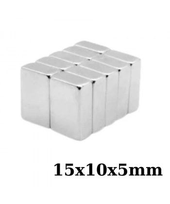15x10x5mm Neodyum Güçlü Mıknatıs - Neodim Magnet