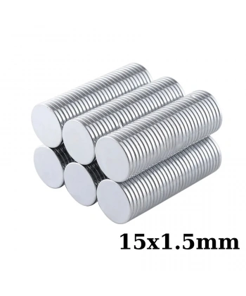 15x1.5mm Neodyum Güçlü Mıknatıs - Neodim Magnet