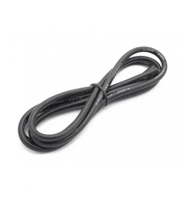 16 AWG Silikon Kablo Siyah - 1 Metre