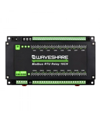 16 Kanallı Modbus RTU Ethernet Röle Modülü - RS485 Arayüzü