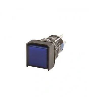 16mm 24V Mavi Anahtarlı Kare Buton CD-AF-11DZ/24V/B