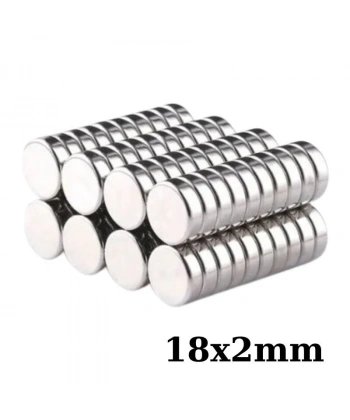 18x2mm Neodyum Güçlü Mıknatıs - Neodim Magnet
