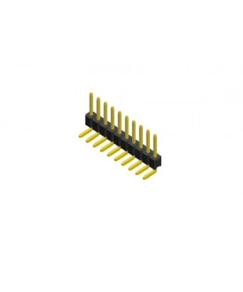1x10 Erkek Pin Header 2.54mm 90 Derece