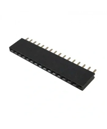 1x16 Dişi Header 16 Pin 180 Derece