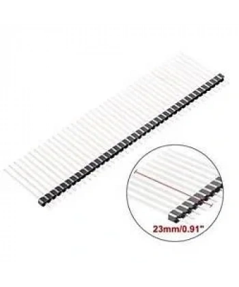 1x40 23mm Erkek Header 40 Pin 2.54mm 180 Derece