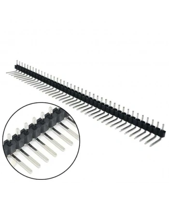1x40 Erkek Header 40 Pin 2.54mm 90 Derece
