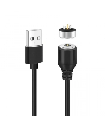 2-Pin 10mm Kablolu Pogo Pin Manyetik Konnektör Takımı - USB Soketli
