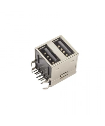 2 Port USB-A 2.0 Dişi Konnektör PCB Tipi