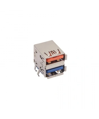 2 Port USB-A 3.0 Dişi Konnektör PCB Tipi