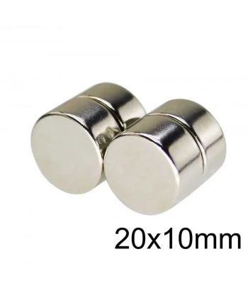 20X10mm Neodyum Güçlü Mıknatıs - Neodim Magnet