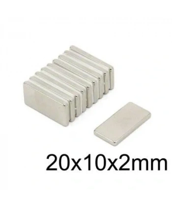 20X10x2mm Neodyum Güçlü Mıknatıs - Neodim Magnet