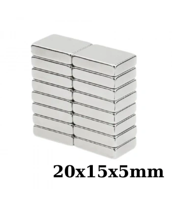 20x15x5mm Neodyum Güçlü Mıknatıs - Neodim Magnet