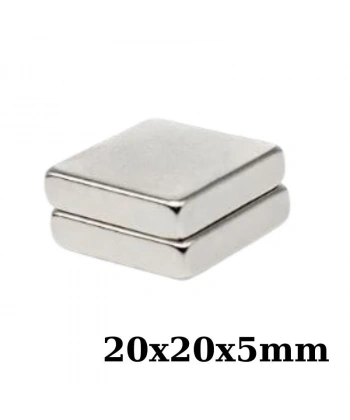 20x20x5mm Neodyum Güçlü Mıknatıs - Neodim Magnet