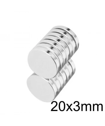 20X3mm Neodyum Güçlü Mıknatıs - Neodim Magnet