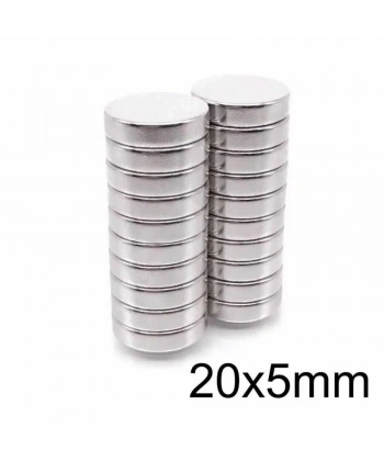 20X5mm Neodyum Güçlü Mıknatıs - Neodim Magnet