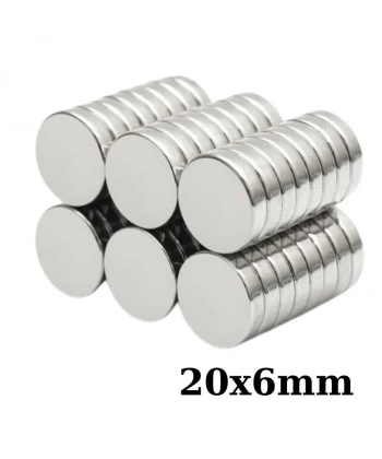 20x6mm Neodyum Güçlü Mıknatıs - Neodim Magnet