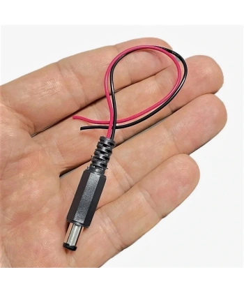 2.1mm Kablolu Erkek Jak - Jack Adaptör Fiş 15 cm 1 Adet