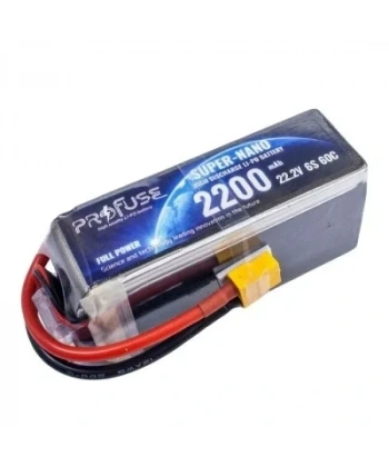 22.2V 6S 2200mAh 60C Lipo Batarya