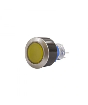 22mm 24V Sarı Yaylı Buton CD-AWY-11D/24V/Y