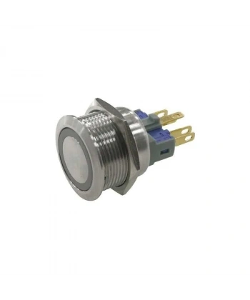 22MM Metal Ledli Yaylı Buton Sarı