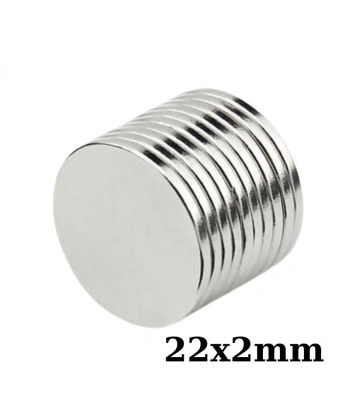22x2mm Neodyum Güçlü Mıknatıs - Neodim Magnet