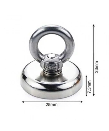 25mm Fishing Magnet - Neodyum Pot Mıknatıs