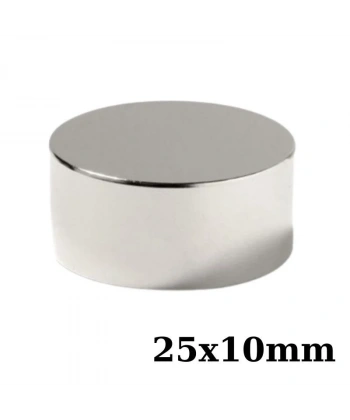 25x10mm Neodyum Güçlü Mıknatıs - Neodim Magnet
