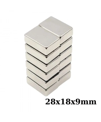 28x18x9mm Neodyum Güçlü Mıknatıs - Neodim Magnet